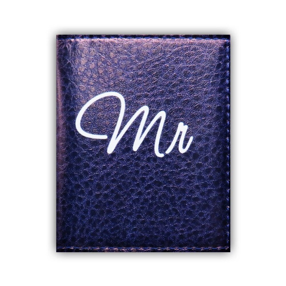 ID Credit Card Holder Case Driver License Cover  MR. MRS. Gift For Women Men